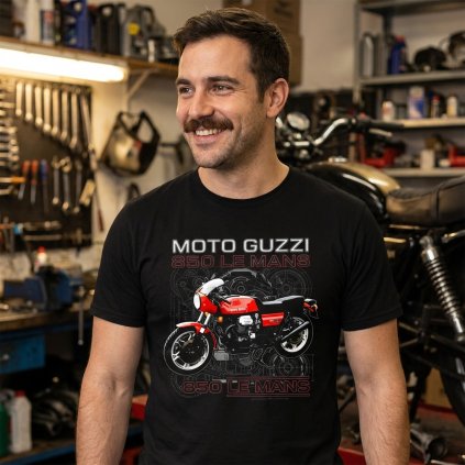 tricko moto guzzi 850 le mans