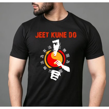 jeet kune do tricko striker cerne