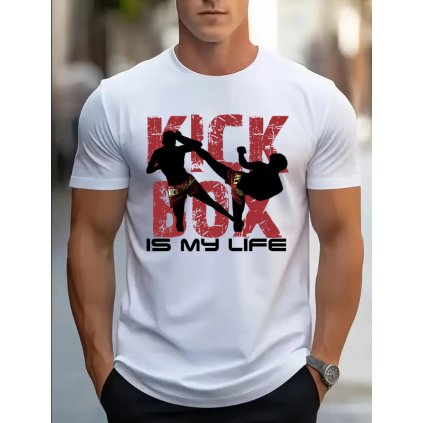 tricko striker panske kickbox bile