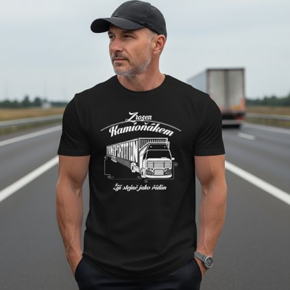 tricko zrozen kamionakem