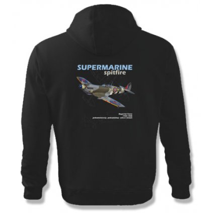 mikina cerne supermarine spitfire