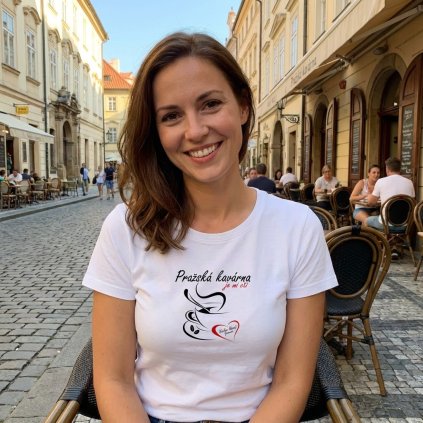 damske tricko prazska kavarna