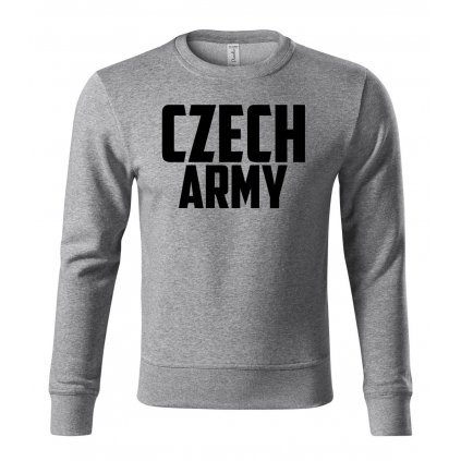 Šedá mikina Czech army