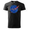 tricko nasa logo cerne