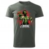 tricko zombie apocalyps tmave sede