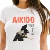 tricko striker bile aikido damske