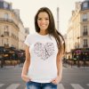 damske tricko pariz srdce
