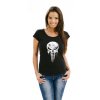 damske tricko punisher cerne hard