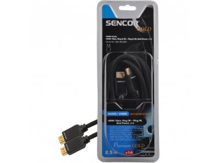 SENCOR SAV 165-025 HDMI M-M 2,5M v1.4 PG