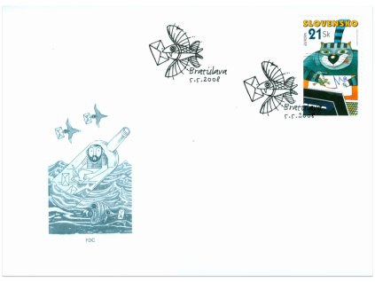 SR 2008 / 422 / EUROPA - Písanie listov / FDC