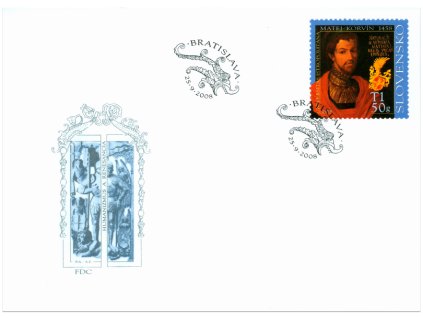 SR 2008 / 428 / Matej Korvín - Humanizmus a renesancia / FDC