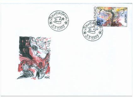 SR 1995 / 065 / EUROPA - Mier a sloboda FDC