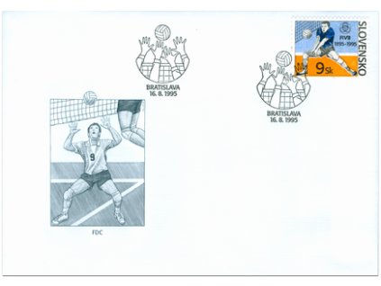 SR 1995 / 074 / 100 rokov volejbalu FDC