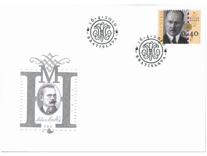 SR 2010 / 473 / Osobnosti - Milan Hodža / FDC