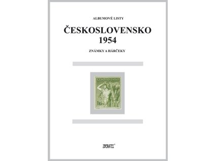 Albumové listy Československo 1954