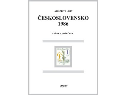 Albumové listy Československo 1986 I