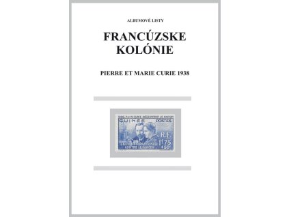 Albumové listy Franc kol 1938 Pierre et Marie Curie