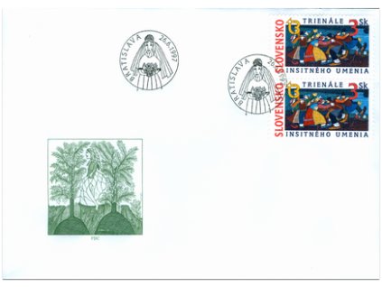 SR 1997 / 122 / Trienále insitného umenia FDC