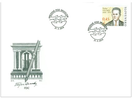 SR 2014 / 560 / Osobnosti - Štefan Osuský FDC