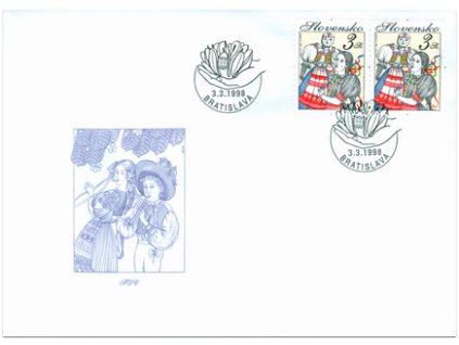 SR 1998 / 145 / Veľká noc - ľudové zvyky FDC