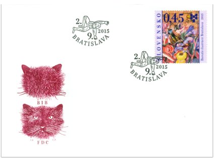SR 2015 / 592 / Bienále ilustrácií Bratislava FDC