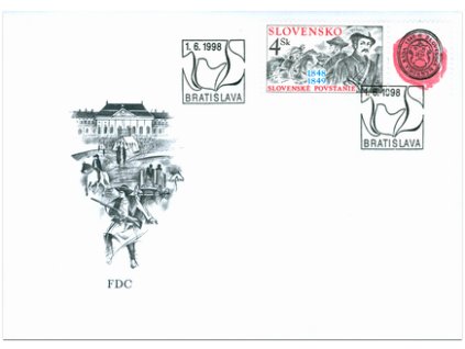 SR 1998 / 153 / Slovenské povstanie 1848-1849 FDC
