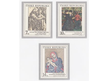 ČR 1994 / 057-059 / Umelecké diela na známkach