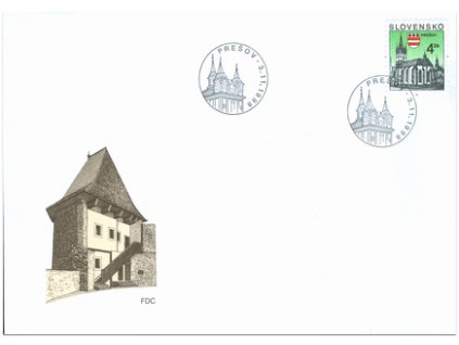 SR 1998 / 166 / Mestá - Prešov FDC