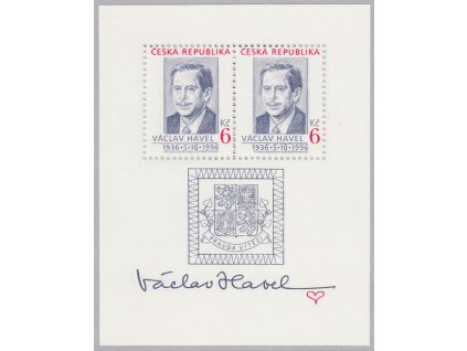 ČR 1996 / 124 H / 60. narodeniny prezidenta ČR Václava Havla