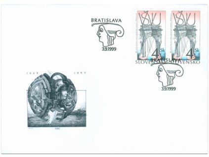 SR 1999 / 187 / 50 rokov Vysokej školy výtvarných umení FDC