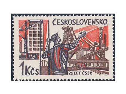 ČS 1965 / 1442 / 20. výr. oslobodenia ČSR / DCH 6/1  **