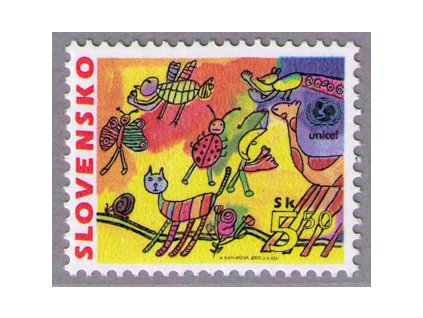 SR 2000 / 210 / Detská známka - UNICEF