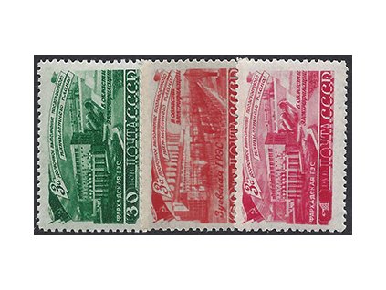 ZSSR 1948 /1272-1274/ Splnenie päťročnice: výroba energie **