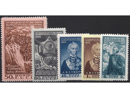 ZSSR 1950 /1465-1469/ 150. výročie úmrtia A. Suvorov **