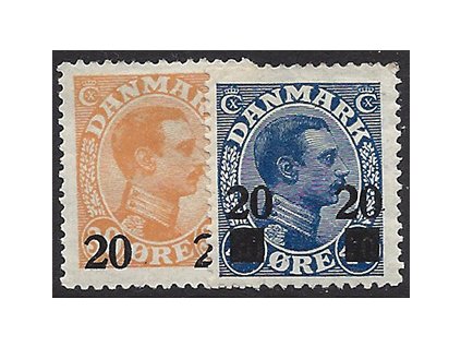 Dánsko 1926 /151-152/ Poštové pečiatky: Kráľ Christian X *