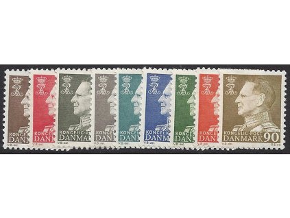 Dánsko 1961 /390-398/ Výplatná: Kráľ Frederik IX **