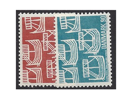 Dánsko 1969 /475-476/ 100 rokov Spolupráce pošty Škandinávie **