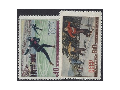 ZSSR 1952 /1619-1620/ zimné športy **