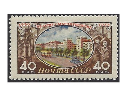 ZSSR 1955 /1794/ 25 rokov rokov priemyselné mesto Magnitogorsk *