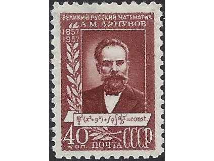 ZSSR 1957 /1955/ 100. výročie narodenia A. Ljapunov **