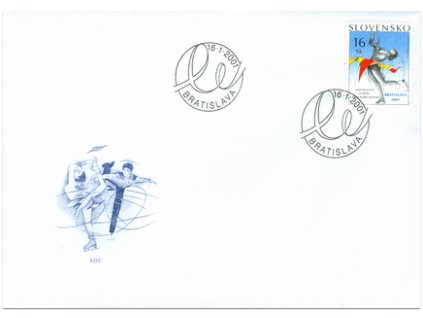 SR 2001 / 227 / ME v krasokorčuľovaní, Bratislava FDC