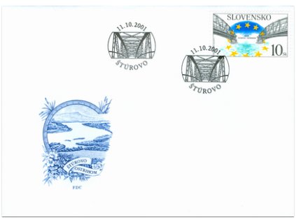 SR 2001 / 249 / Most Štúrovo-Ostrihom FDC
