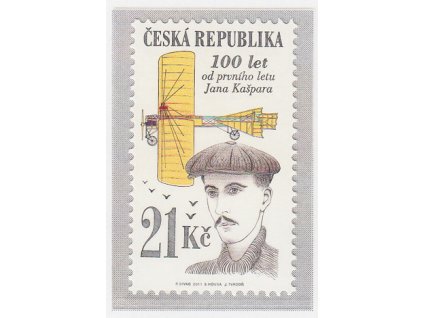 ČR 2011 / 687 / 100 rokov od 1. letu Jana Kašpara