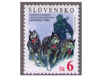 SR 2002 / 257 / ME v šprinte psích záprahov Donovaly