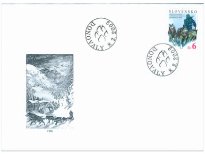 SR 2002 / 257 / ME v šprinte psích záprahov Donovaly FDC