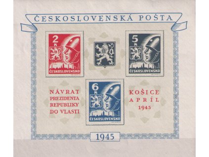 ČS 1945 / 0360-0362 H / Košické vydanie  **