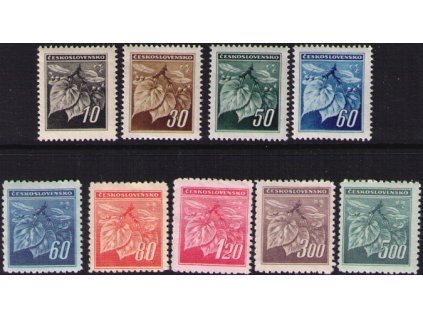 ČS 1945 / 0372-0380 / Lipová ratolesť **