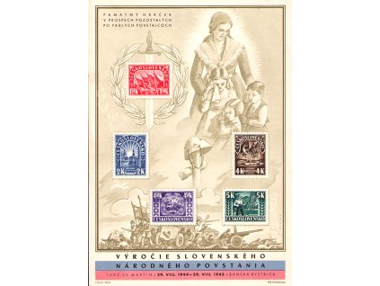 ČS 1945 / 0408-0412 H / Partizánsky hárček  (*)