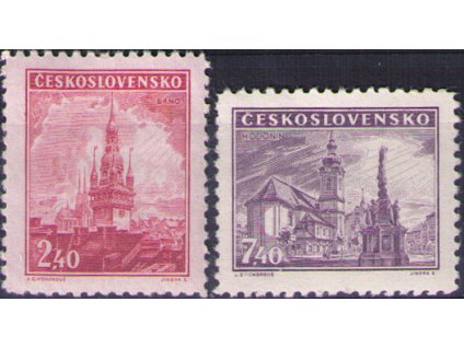 ČS 1946 / 0438-0439 / Mestá  **
