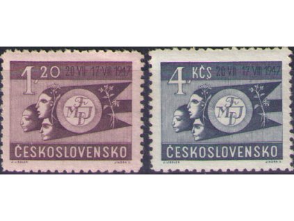 ČS 1947 / 0456-0457 / Festival mládeže  **